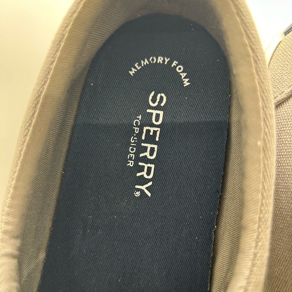 Sperry Top Sider Grey Slip On Canvas Casual - Picture 11 of 12